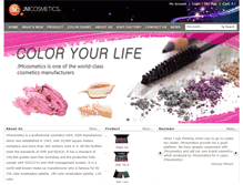 Tablet Screenshot of jmcosmetics.com